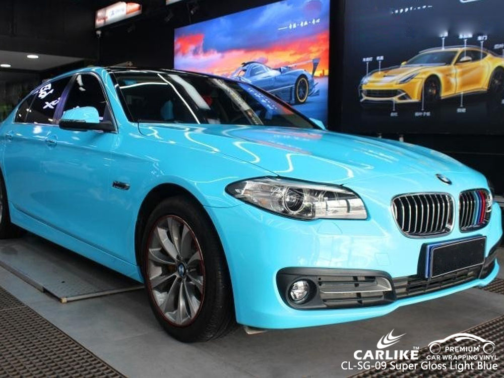 CARLIKE CL-SG-09 SUPER GLOSS LIGHT BLUE VINYL FOR BMW