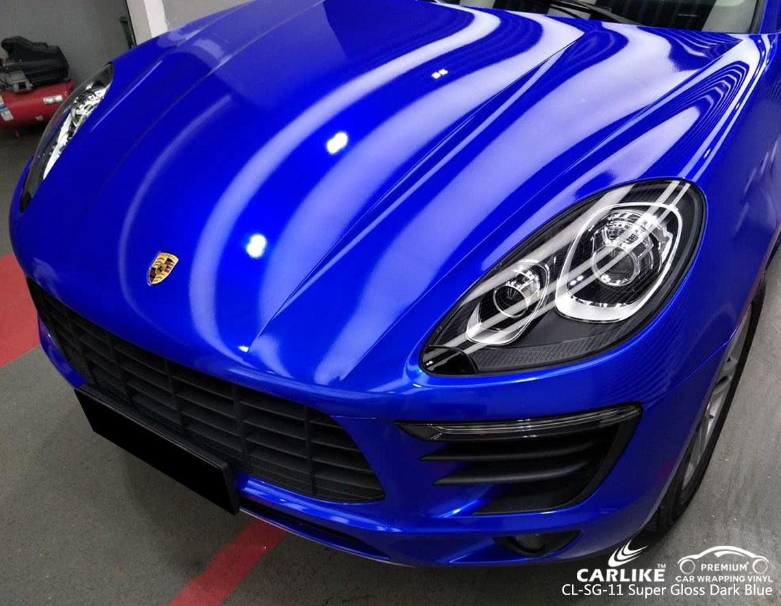CARLIKE CL-SG-11 SUPER GLOSS DARK BLUE VINYL WRAP