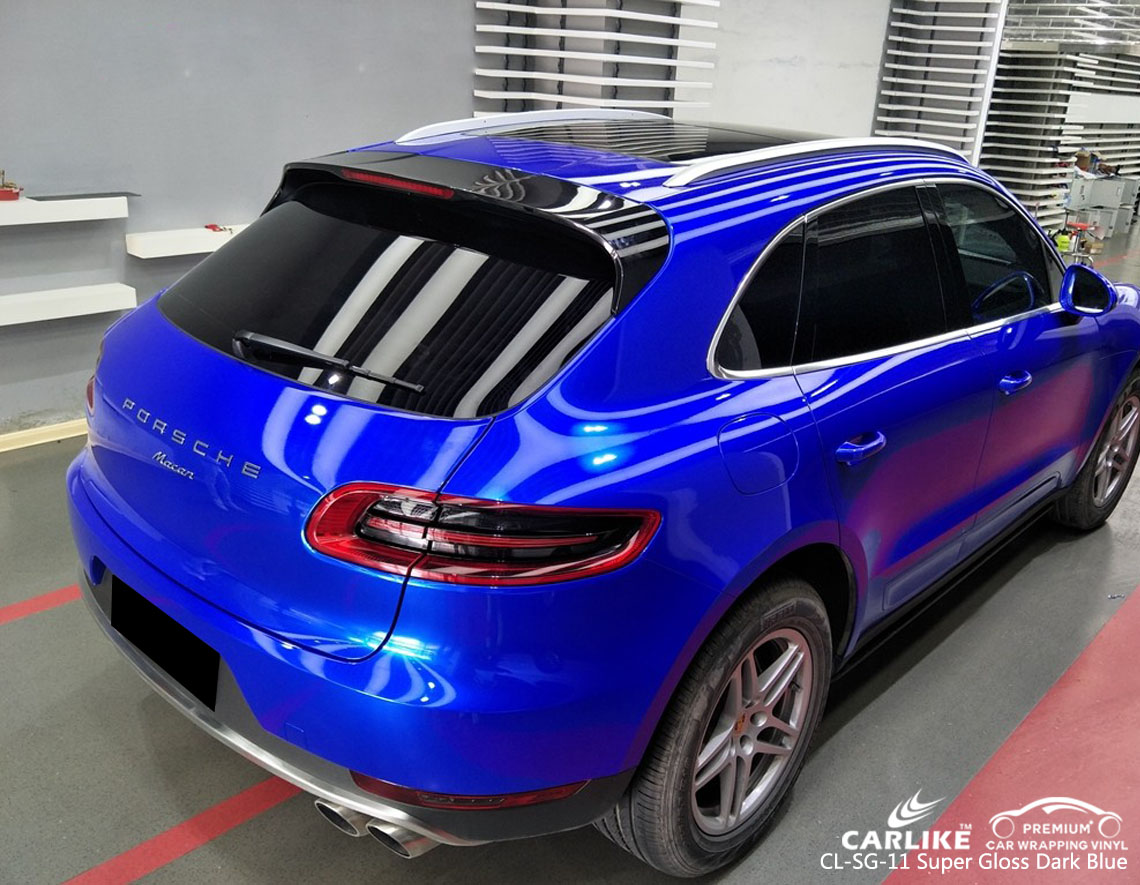 CARLIKE CL-SG-11 SUPER GLOSS DARK BLUE VINYL WRAP