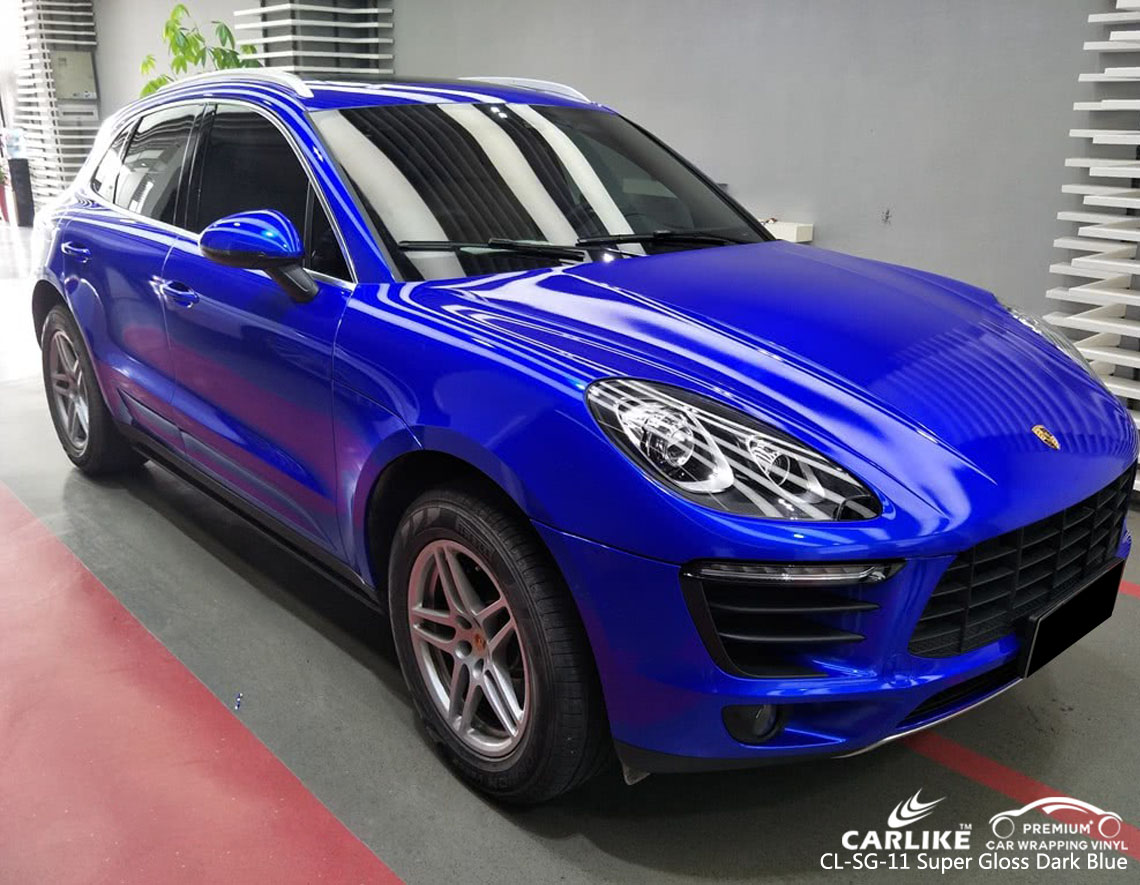 CARLIKE CL-SG-11 SUPER GLOSS DARK BLUE VINYL WRAP