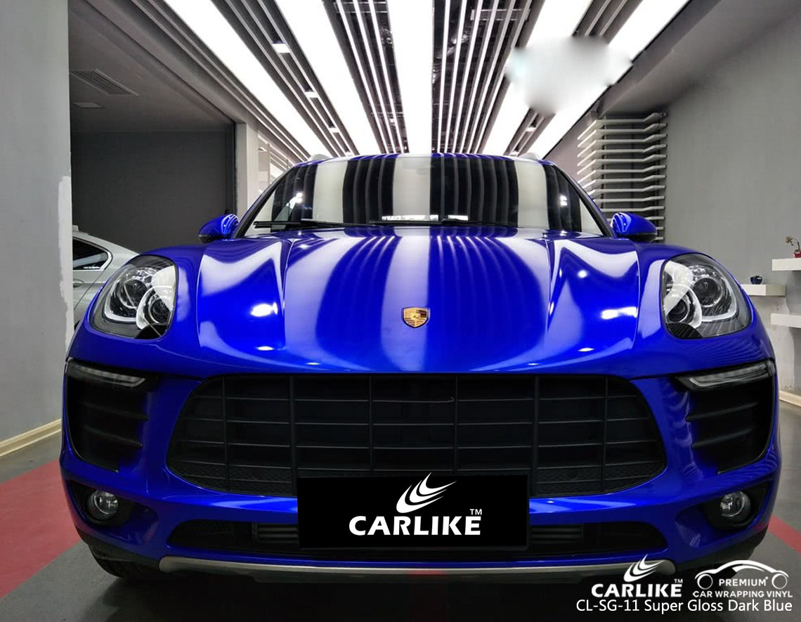 CARLIKE CL-SG-11 SUPER GLOSS DARK BLUE VINYL WRAP