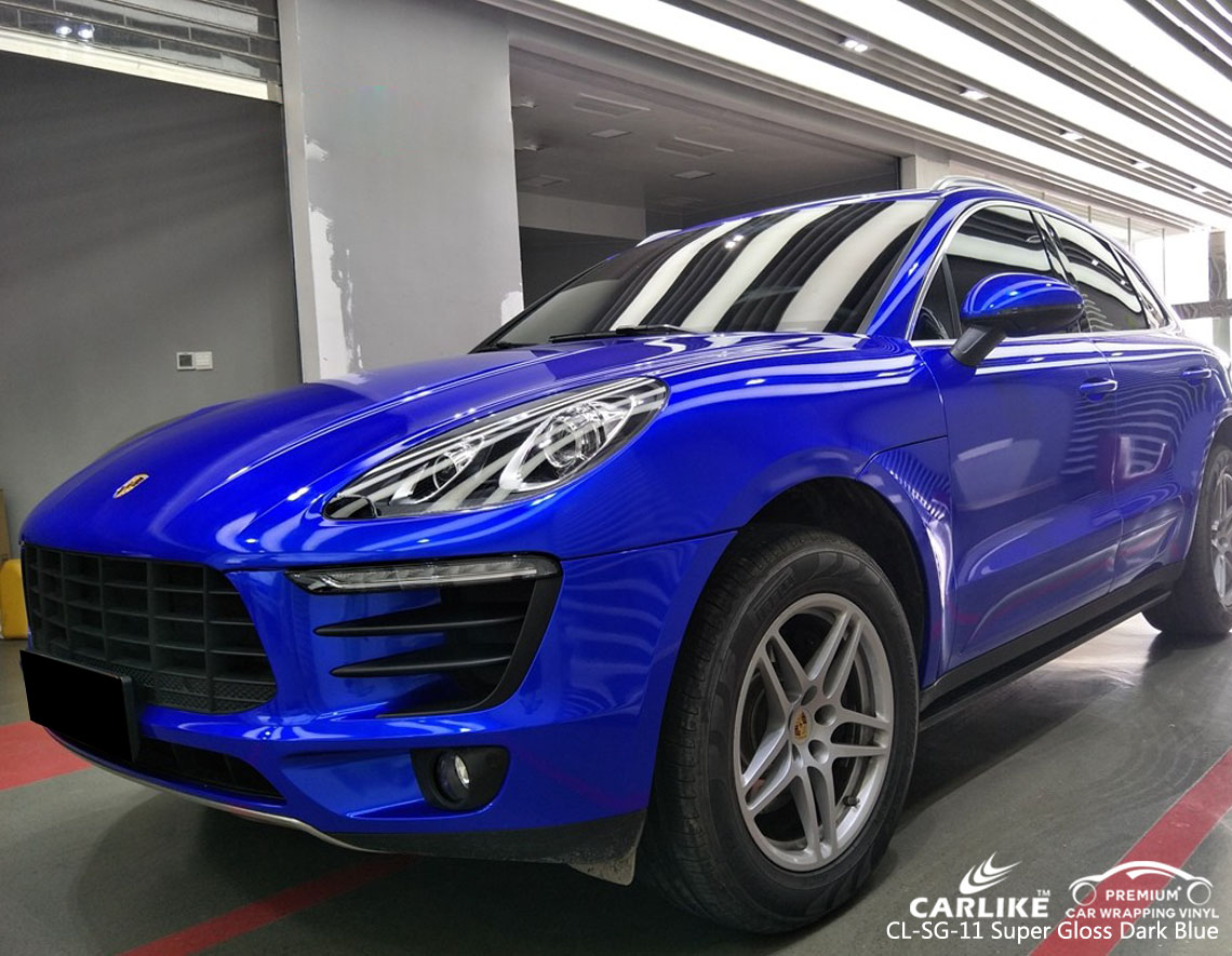 CARLIKE CL-SG-11 SUPER GLOSS DARK BLUE VINYL WRAP