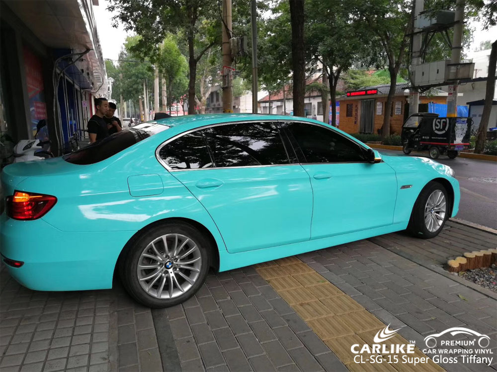 CARLIKE CL-SG-15 Vinilo envolvente de auto brillante tiffany para bmw