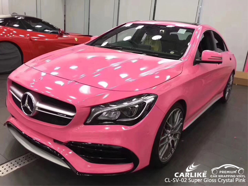 CARLIKE CL-SV-02 SUPER GLOSS CRYSTAL PINK CAR WRAP VINYL