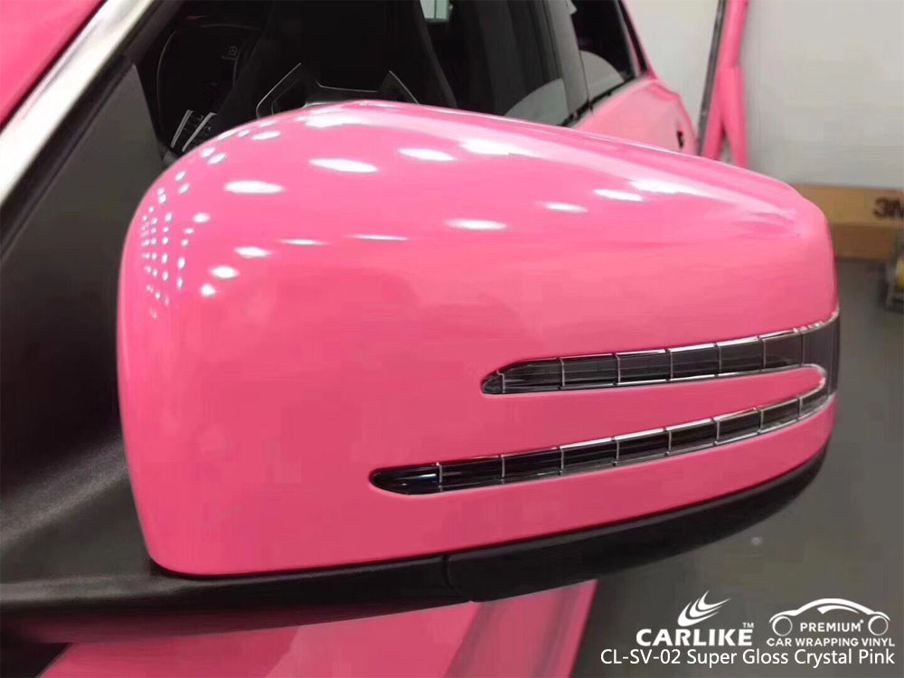 CARLIKE CL-SV-02 SUPER GLOSS CRYSTAL PINK CAR WRAP VINYL