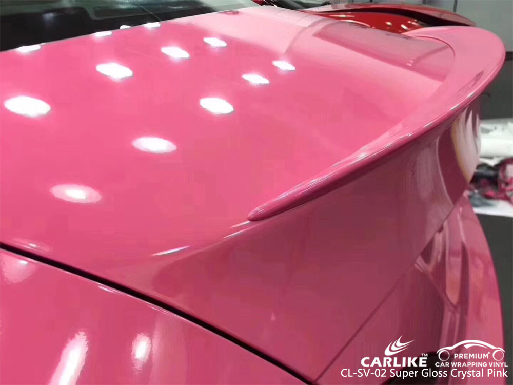 CARLIKE CL-SV-02 SUPER GLOSS CRYSTAL PINK CAR WRAP VINYL