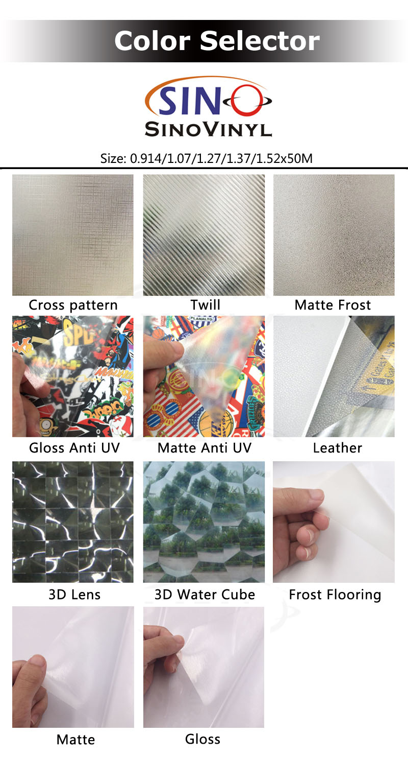 PVC Material Self Adhesive Cold Laminated Vinyl