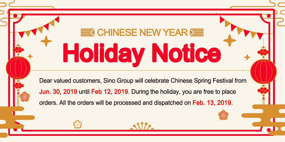 2019 Spring Festival Holiday Notice Of Sino Group SINO VINYL
