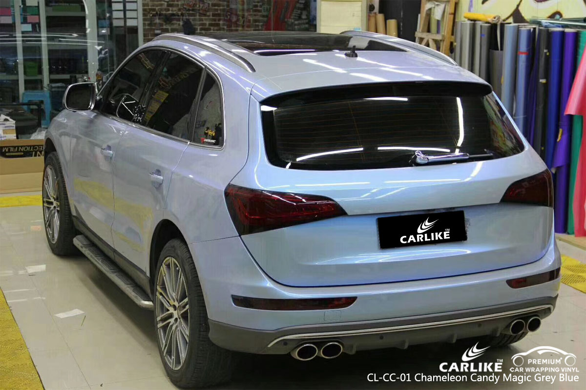 CARLIKE CL-CC-01 CHAMELEON CANDY MAGIC GRAY BLUE VINYL FOR AUDI