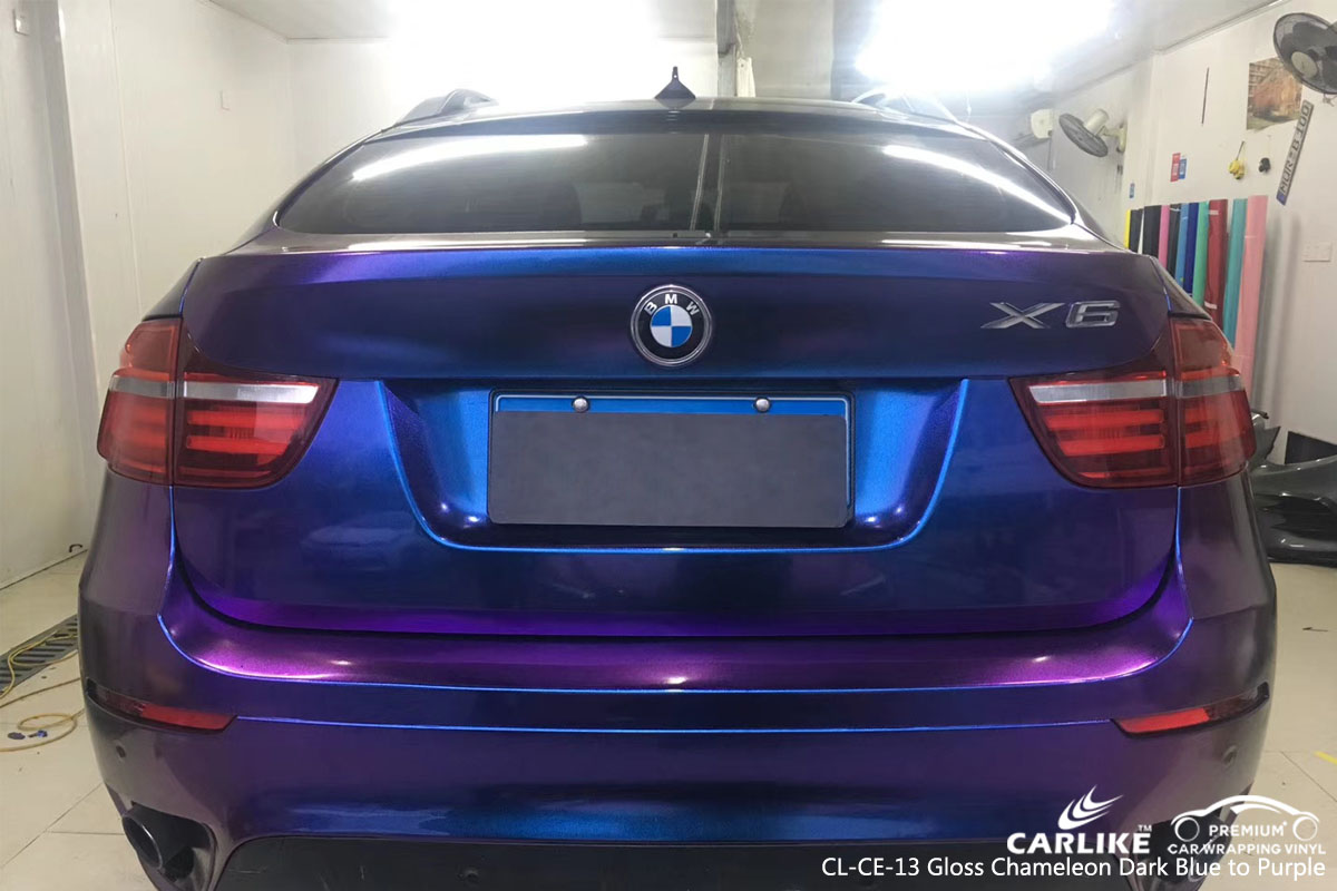 CARLIKE CL-CE-13 GLOSS CHAMELEON DARK BLUE TO PURPLE VINYL FOR BMW