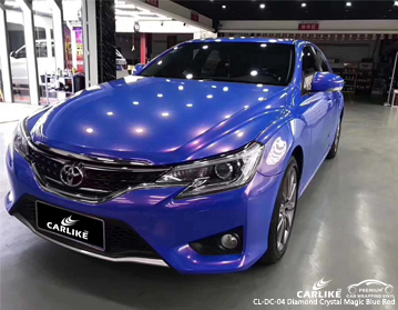 CARLIKE CL-DC-04 Toyota için elmas kristal sihirli mavi kırmızı vinil