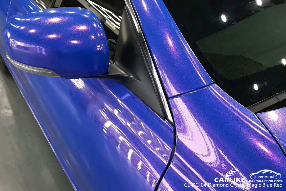CARLIKE CL-DC-04 DIAMOND CRYSTAL MAGIC BLUE RED VINYL FOR TOYOTA