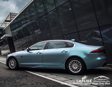 CARLIKE CL-DC-05 Elmas kristal sihirli gri mavi araba sarma vinil
