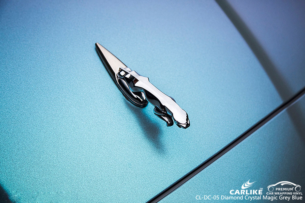 CARLIKE CL-DC-05 DIAMOND CRYSTAL MAGIC GRAY BLUE CAR WRAP VINYL