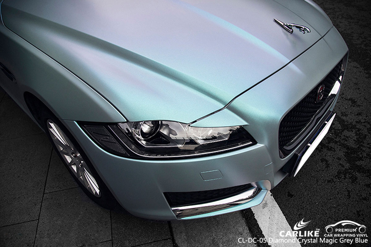 CARLIKE CL-DC-05 DIAMOND CRYSTAL MAGIC GRAY BLUE CAR WRAP VINYL