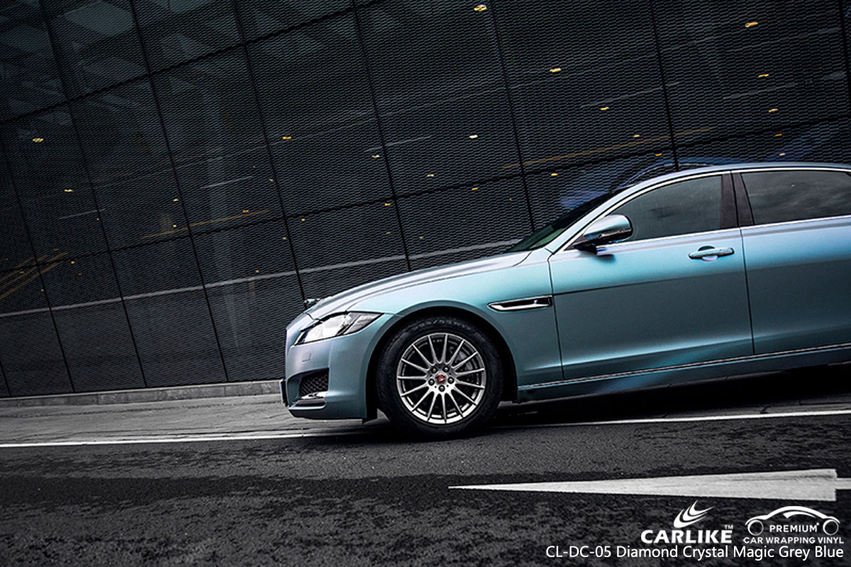 CARLIKE CL-DC-05 DIAMOND CRYSTAL MAGIC GRAY BLUE CAR WRAP VINYL