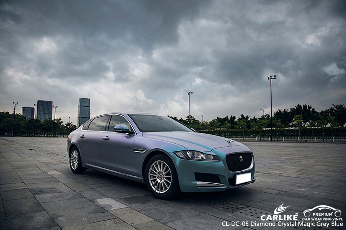 CARLIKE CL-DC-05 DIAMOND CRYSTAL MAGIC GRAY BLUE CAR WRAP VINYL