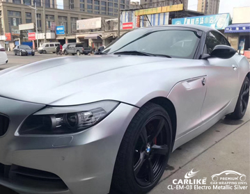CARLIKE CL-EM-03 bmw için elektro metalik gümüş vinil