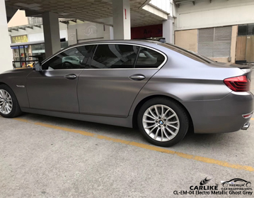 CARLIKE CL-EM-04 bmw için elektro metalik hayalet gri vinil