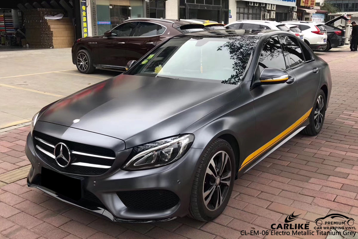 CARLIKE CL-EM-06 ELECTRO METALLIC TITANIUM GRAY VINYL FOR MERCEDES-BENZ