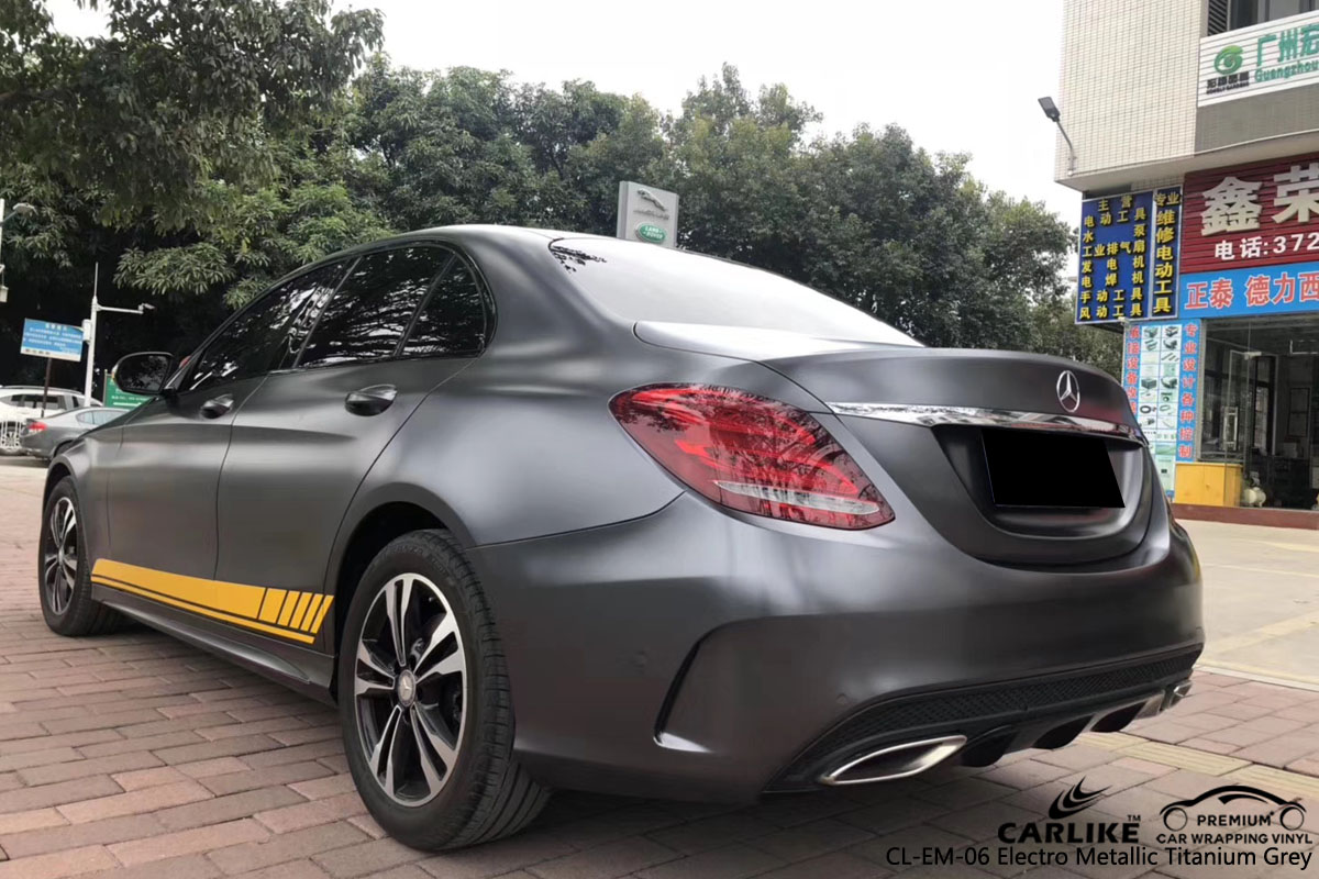 CARLIKE CL-EM-06 ELECTRO METALLIC TITANIUM GRAY VINYL FOR MERCEDES-BENZ