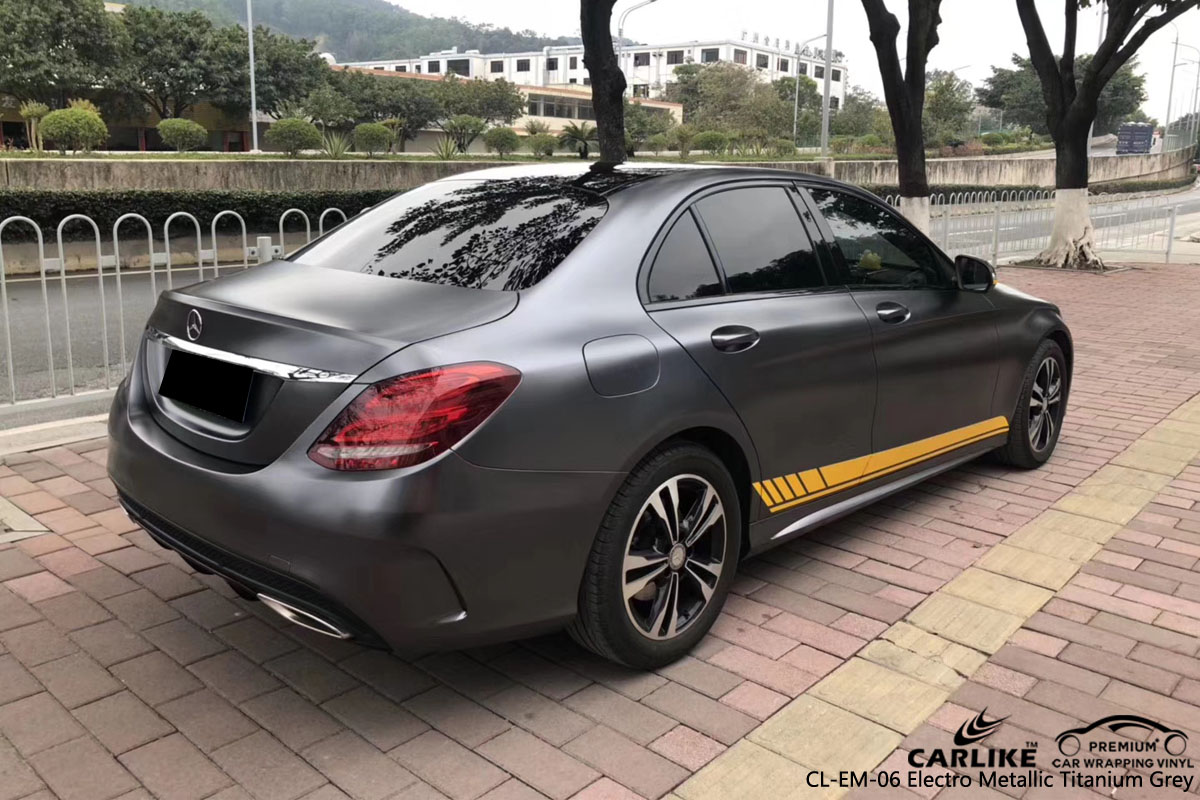 CARLIKE CL-EM-06 ELECTRO METALLIC TITANIUM GRAY VINYL FOR MERCEDES-BENZ
