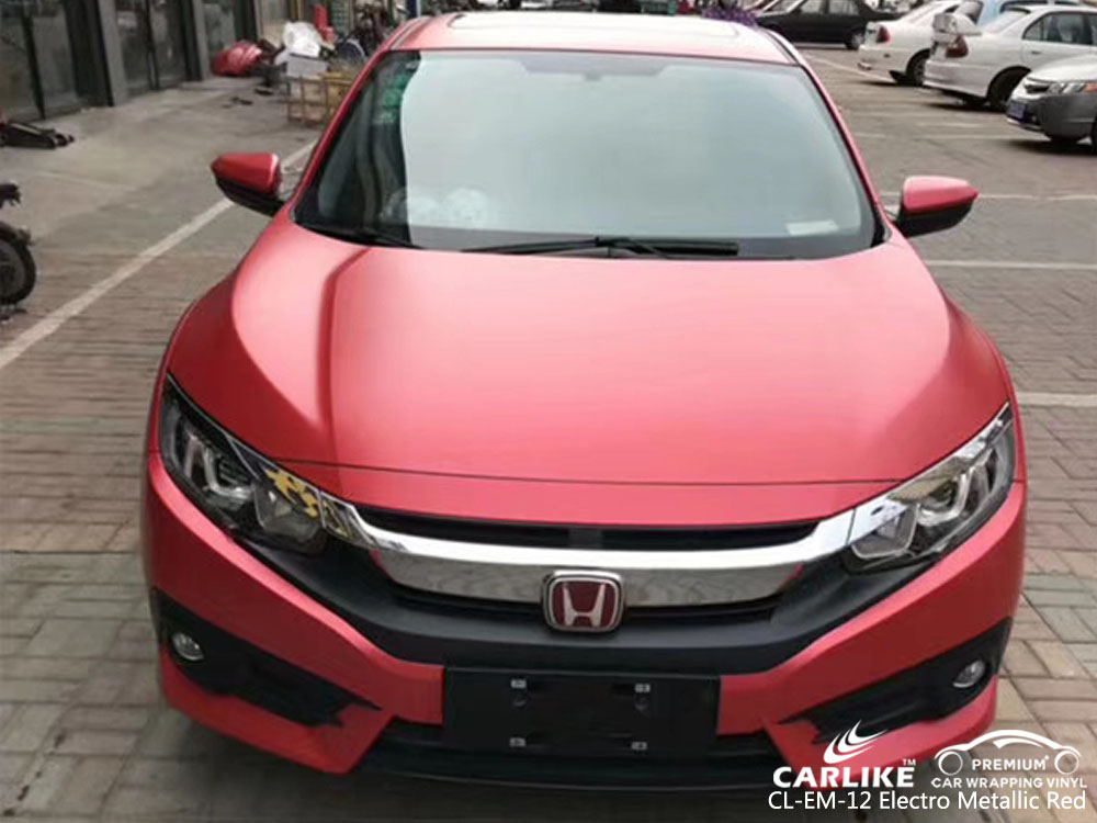 CARLIKE CL-EM-12 ELECTRO METALLIC RED VINYL FOR HONDA