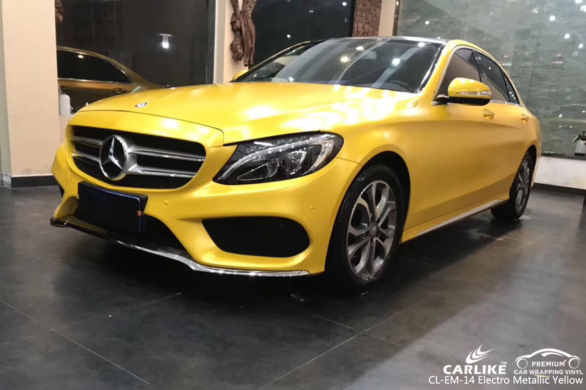 CARLIKE CL-EM-14 ELECTRO METALLIC YELLOW VINYL FOR MERCEDES-BENZ