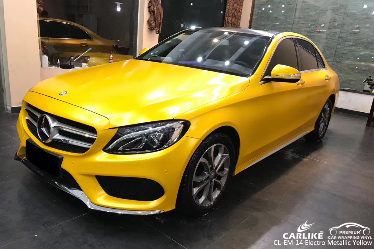 CARLIKE CL-EM-14 ELECTRO METALLIC YELLOW VINYL FOR MERCEDES-BENZ