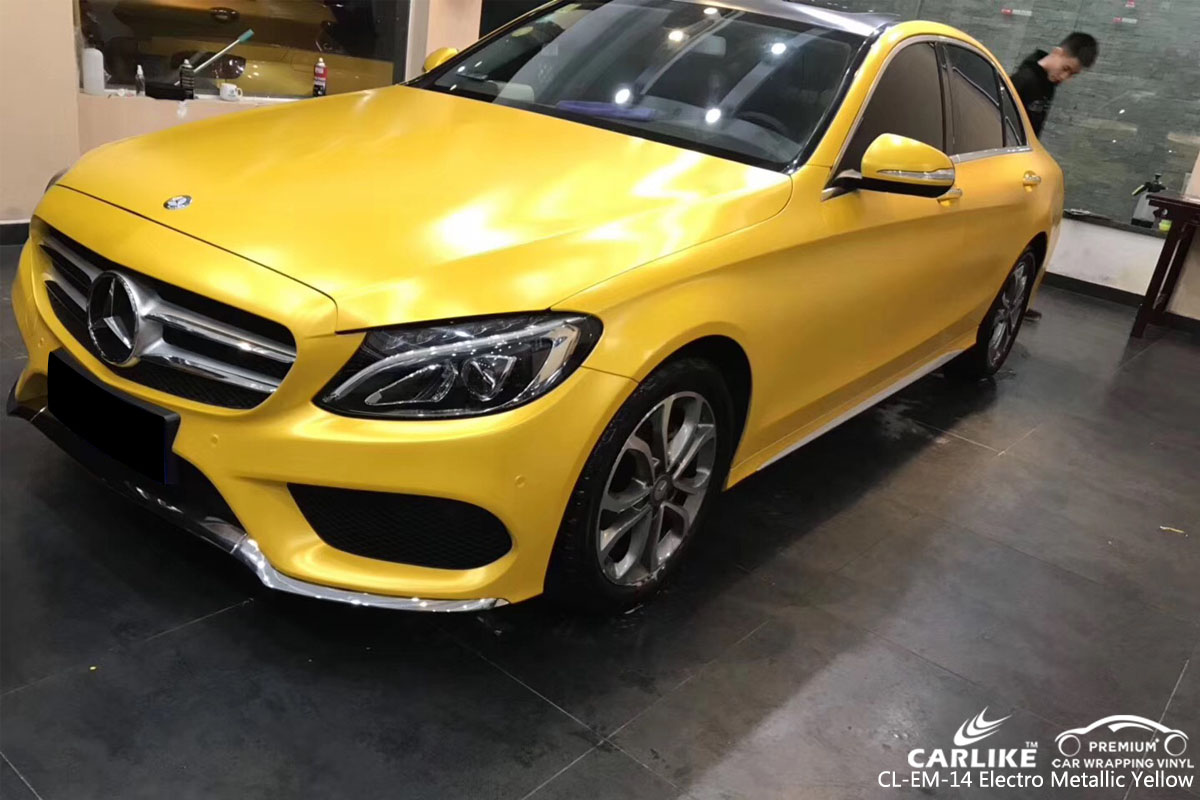 CARLIKE CL-EM-14 ELECTRO METALLIC YELLOW VINYL FOR MERCEDES-BENZ