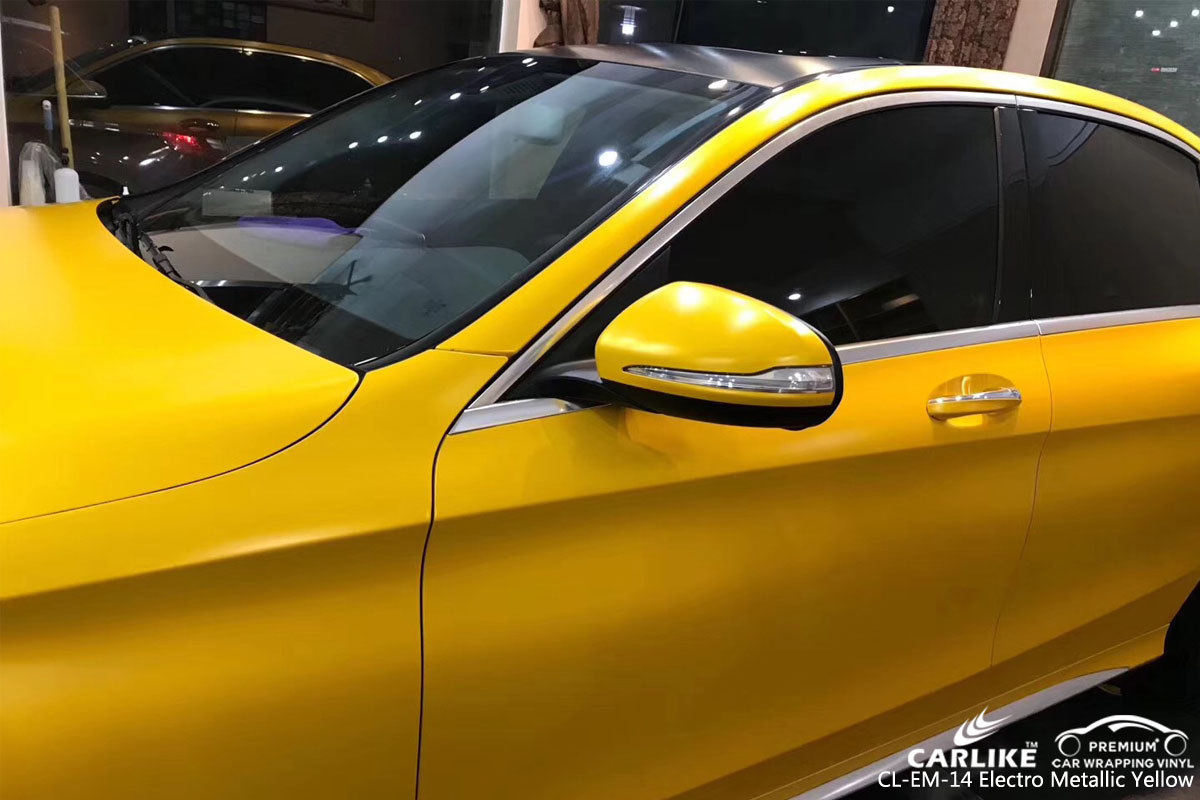 CARLIKE CL-EM-14 ELECTRO METALLIC YELLOW VINYL FOR MERCEDES-BENZ