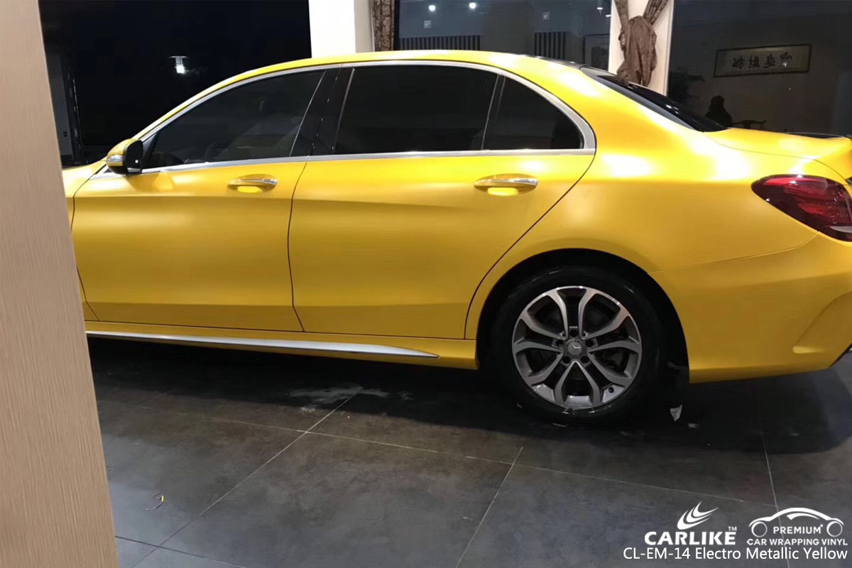 CARLIKE CL-EM-14 ELECTRO METALLIC YELLOW VINYL FOR MERCEDES-BENZ