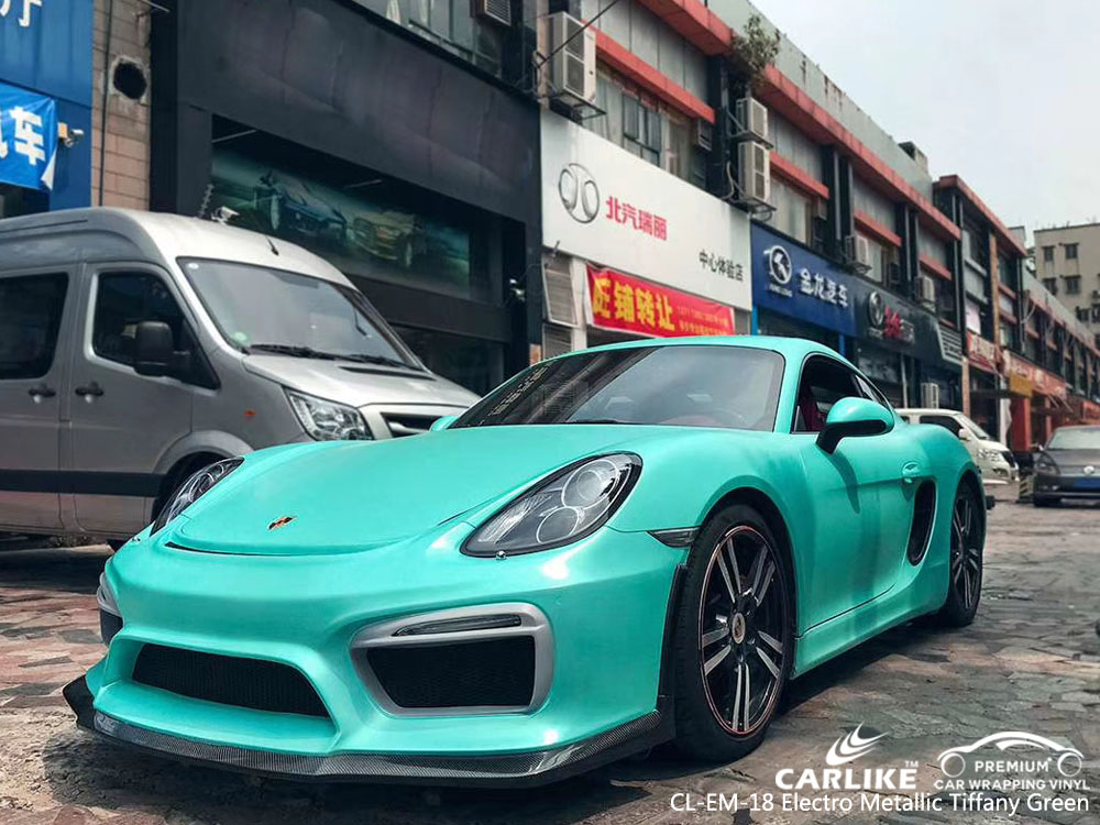 CARLIKE CL-EM-18 ELECTRO METALLIC TIFFANY GREEN VINYL FOR PORSCHE