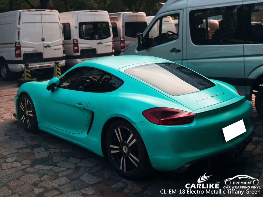 CARLIKE CL-EM-18 ELECTRO METALLIC TIFFANY GREEN VINYL FOR PORSCHE