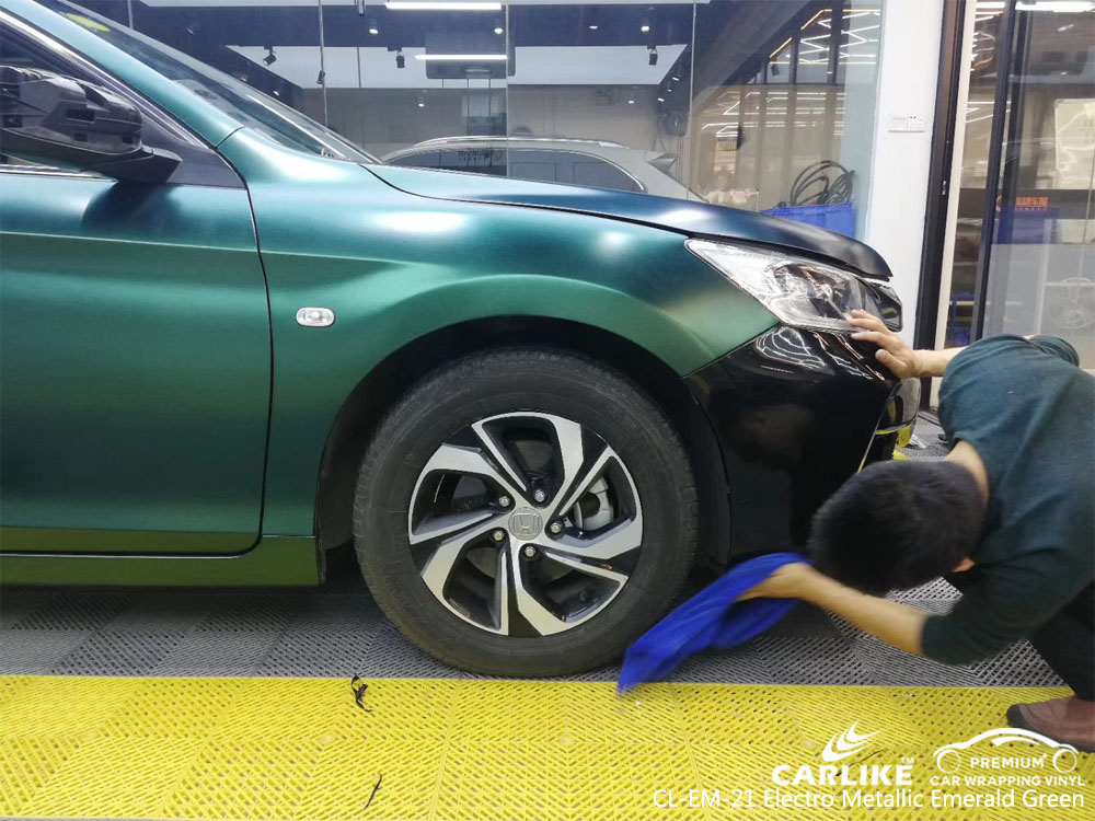 CARLIKE CL-EM-21 ELECTRO METALLIC EMERALD GREEN CAR WRAP VINYL