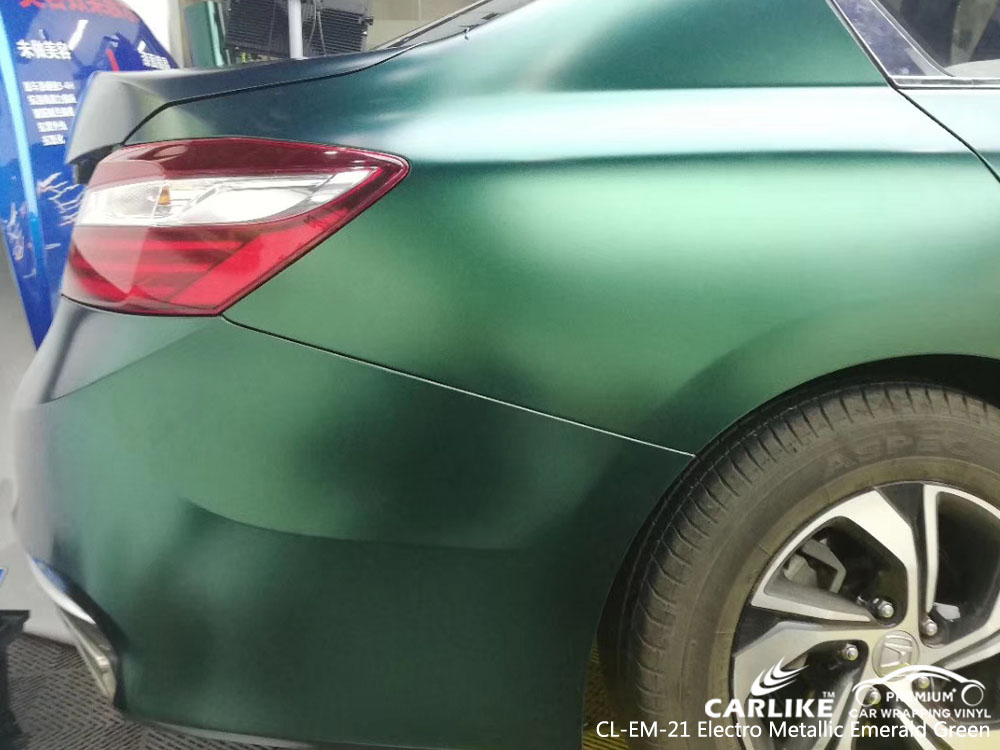 CARLIKE CL-EM-21 ELECTRO METALLIC EMERALD GREEN CAR WRAP VINYL