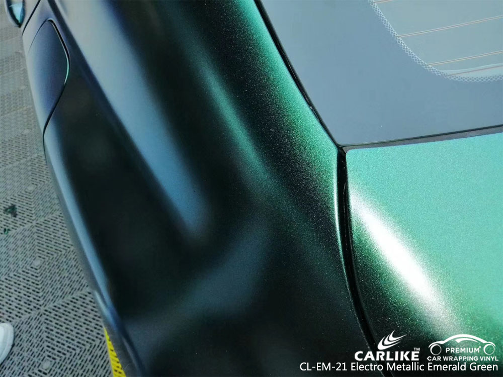 CARLIKE CL-EM-21 ELECTRO METALLIC EMERALD GREEN CAR WRAP VINYL