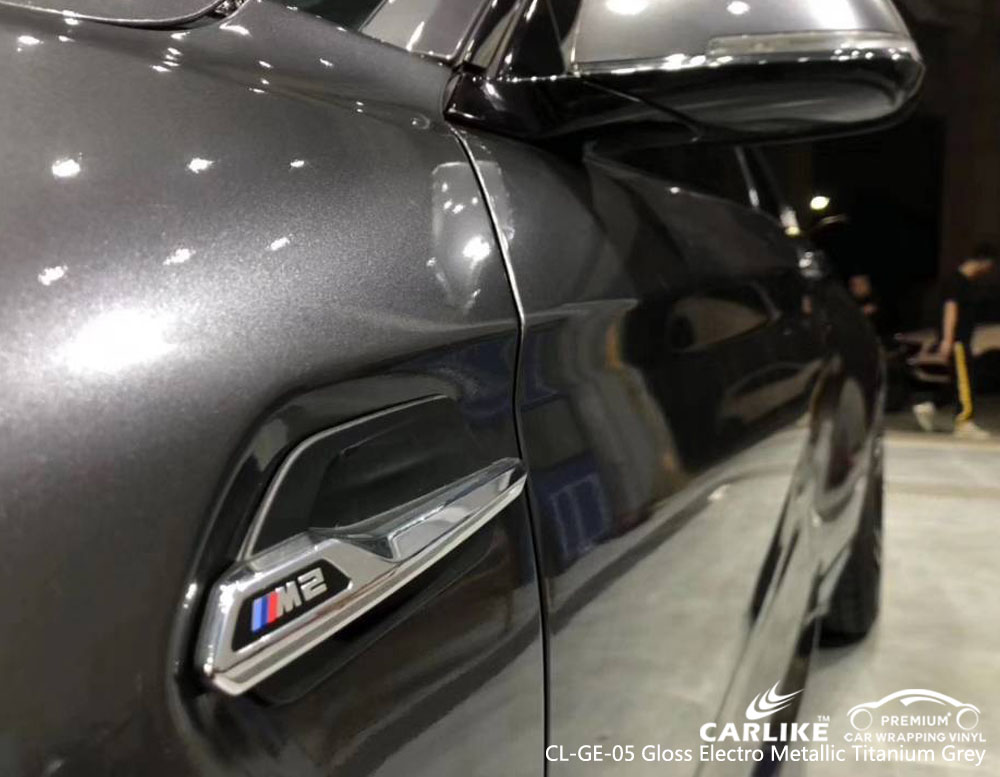 CARLIKE CL-GE-05 GLOSS ELECTRO METALLIC TITANIUM GRAY VINYL FOR BMW