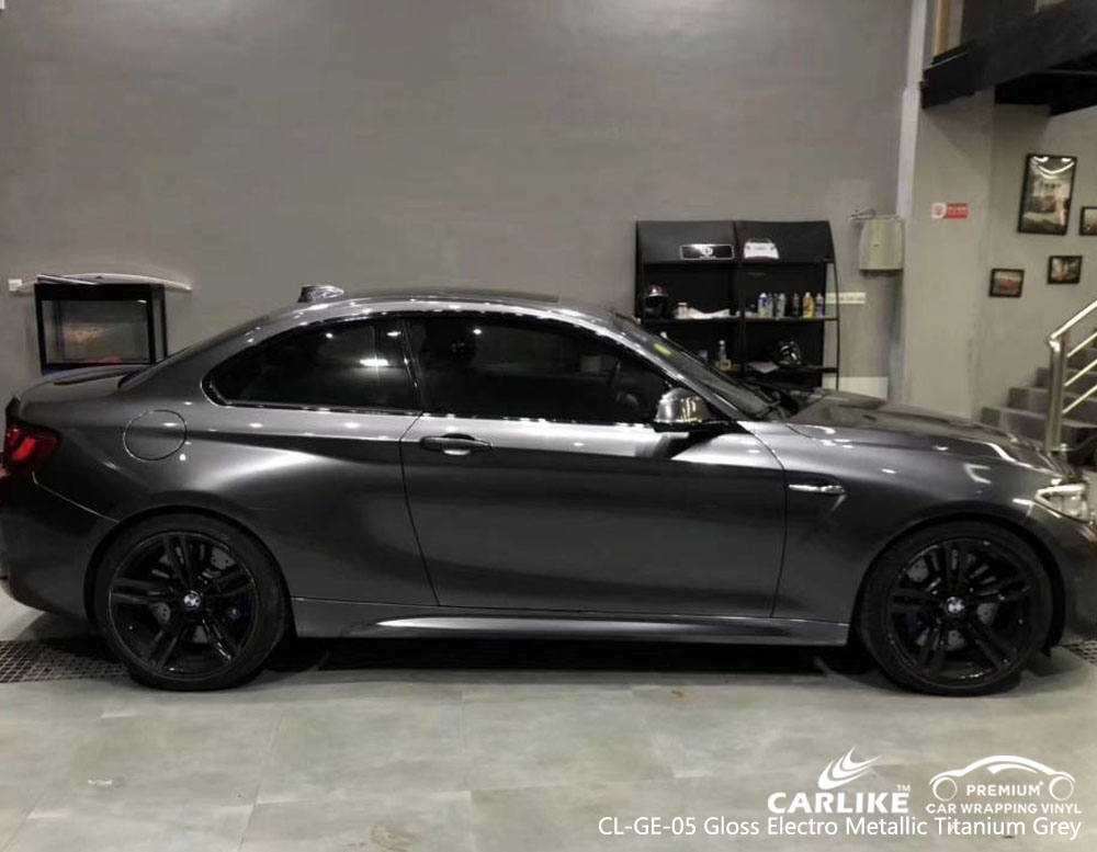 CARLIKE CL-GE-05 GLOSS ELECTRO METALLIC TITANIUM GRAY VINYL FOR BMW