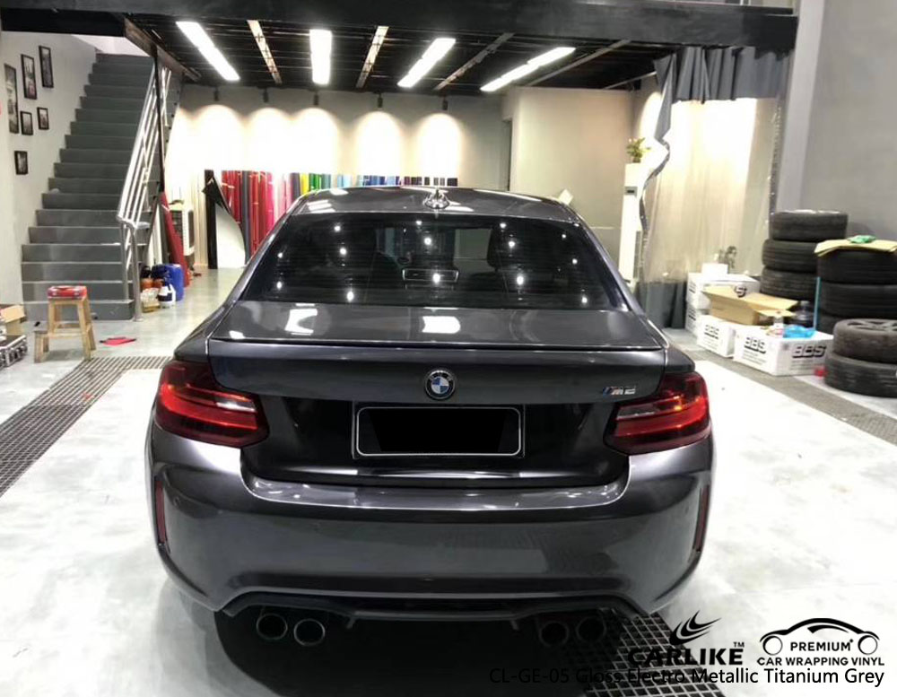 CARLIKE CL-GE-05 GLOSS ELECTRO METALLIC TITANIUM GRAY VINYL FOR BMW
