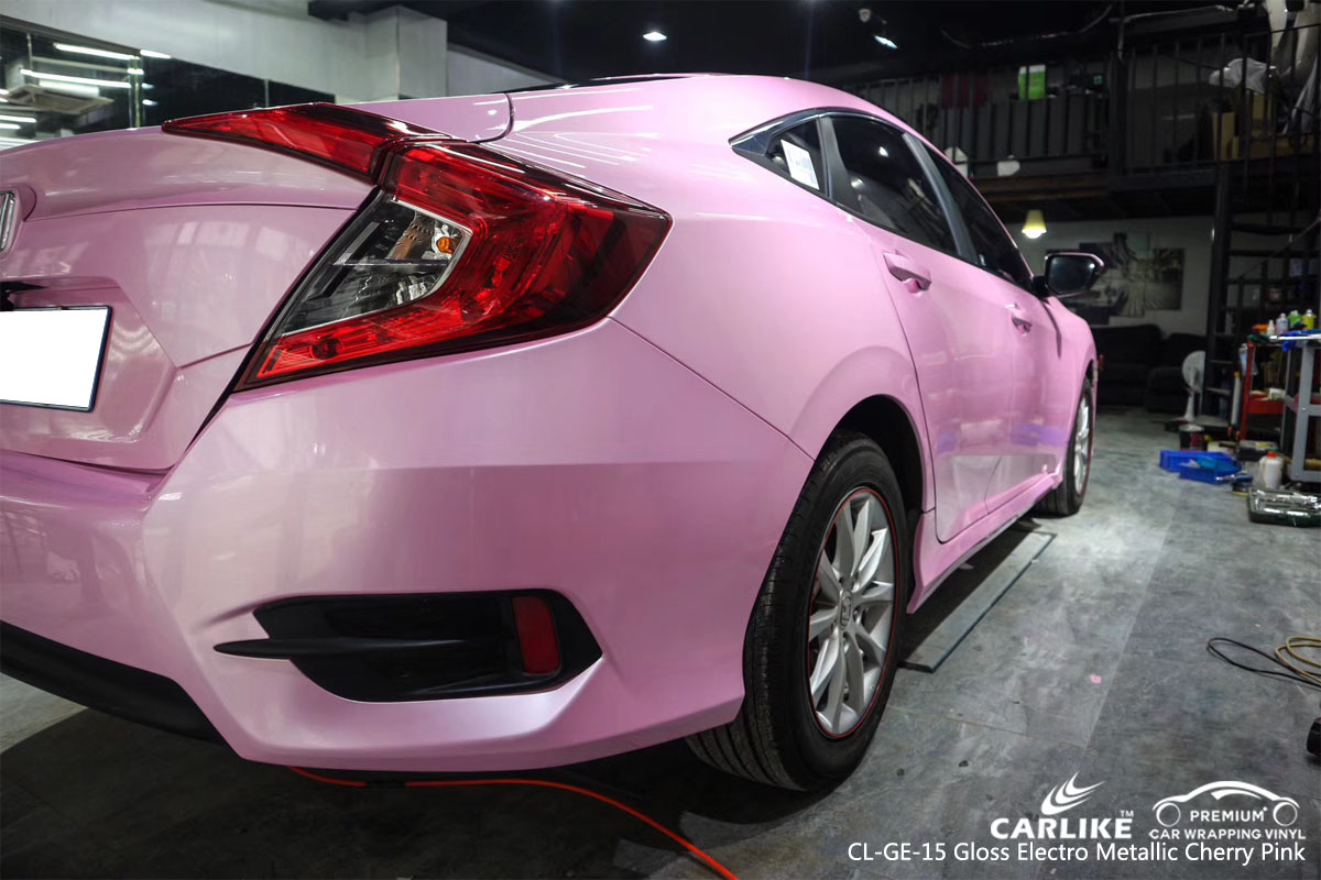 CARLIKE CL-GE-15 GLOSS ELECTRO METALLIC CHERRY PLNK VINYL FOR HONDA