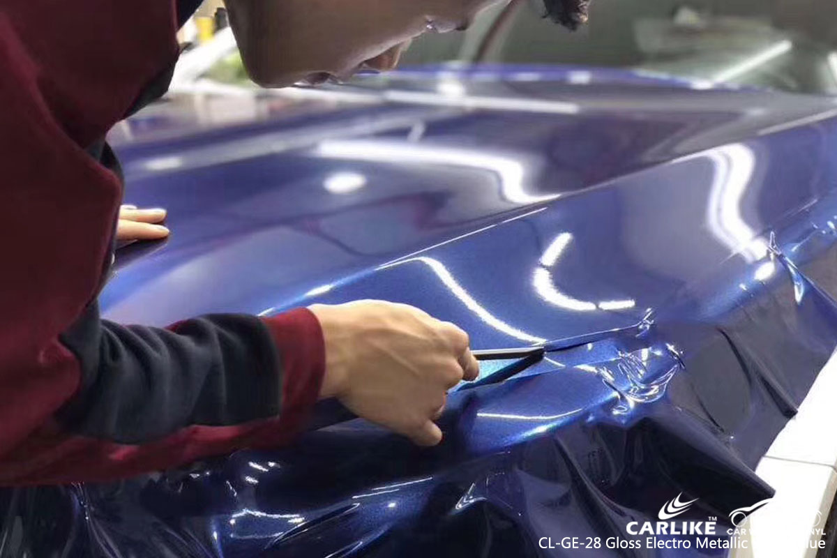 CARLIKE CL-GE-28 GLOSS ELECTRO METALLIC STORM BLUE VINYL FOR MERCEDES-BENZ