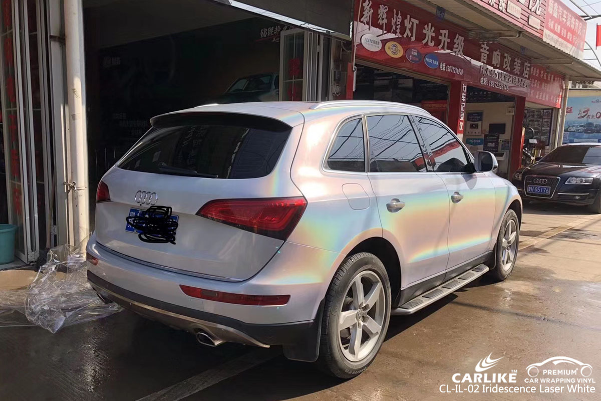 CARLIKE CL-IL-02 IRIDESCENCE LASER WHITE VINYL FOR AUDI