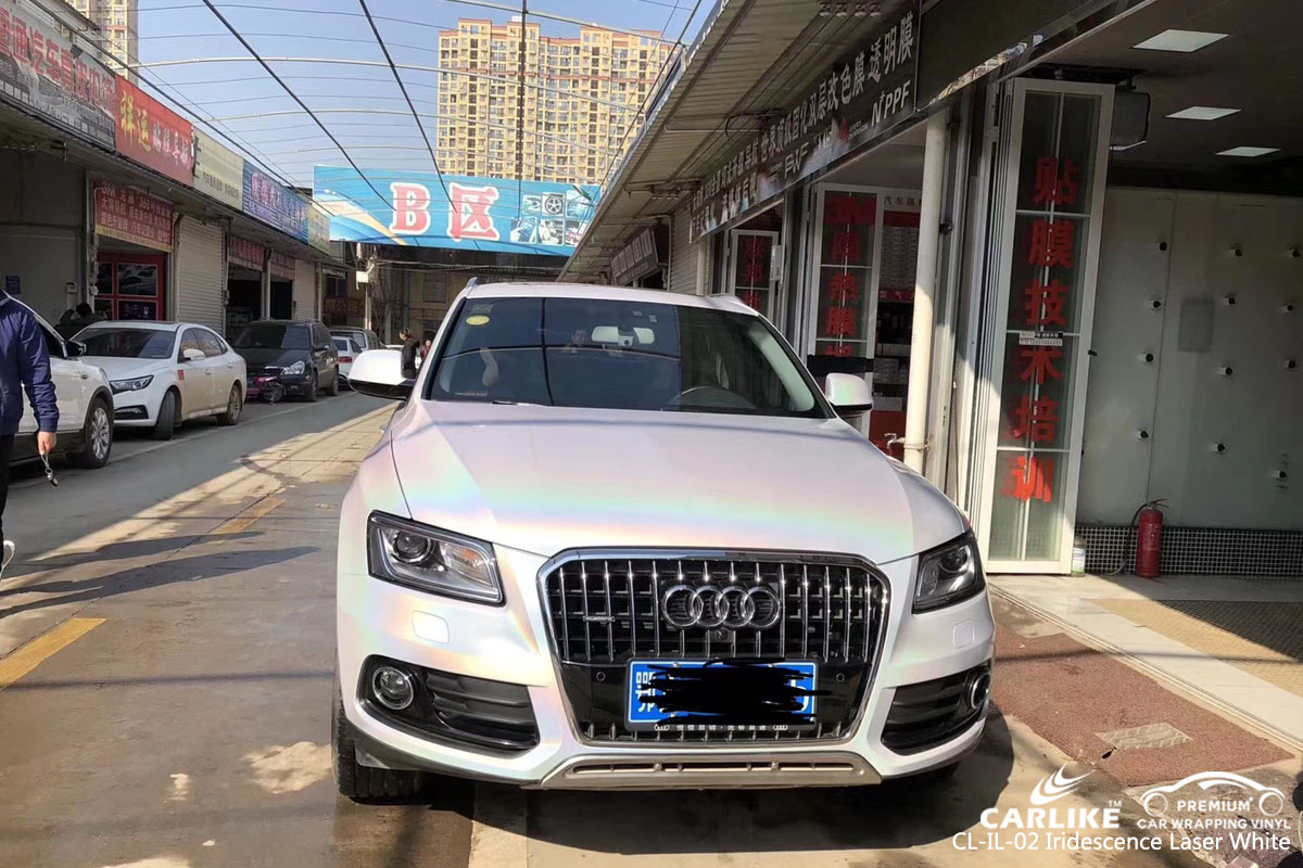 CARLIKE CL-IL-02 IRIDESCENCE LASER WHITE VINYL FOR AUDI