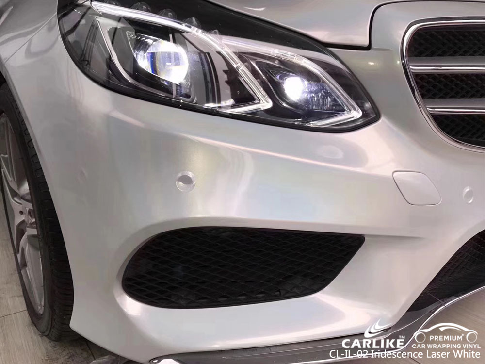 CARLIKE CL-IL-02 IRIDESCENCE LASER WHITE VINYL FOR MERCEDES-BENZ