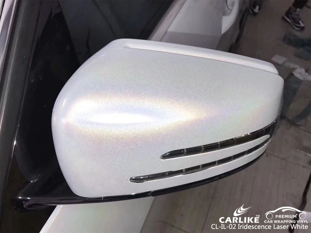CARLIKE CL-IL-02 IRIDESCENCE LASER WHITE VINYL FOR MERCEDES-BENZ