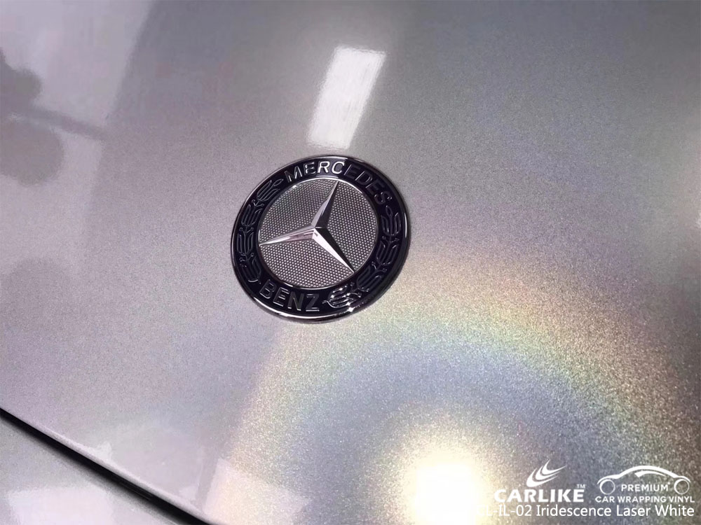 CARLIKE CL-IL-02 IRIDESCENCE LASER WHITE VINYL FOR MERCEDES-BENZ