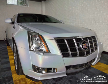 CL-IL-02 Iridescence laser white vinyl wrap car for CADILLAC