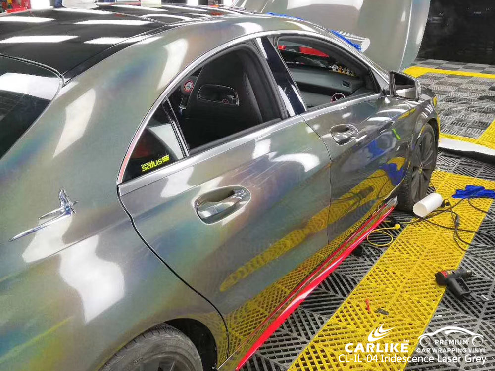 CARLIKE CL-IL-04 IRIDESCENCE LASER GRAY VINYL FOR MERCEDES-BENZ