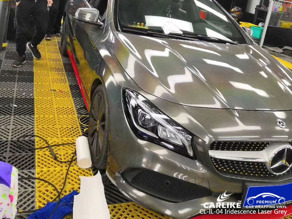 CARLIKE CL-IL-04 IRIDESCENCE LASER GRAY VINYL FOR MERCEDES-BENZ